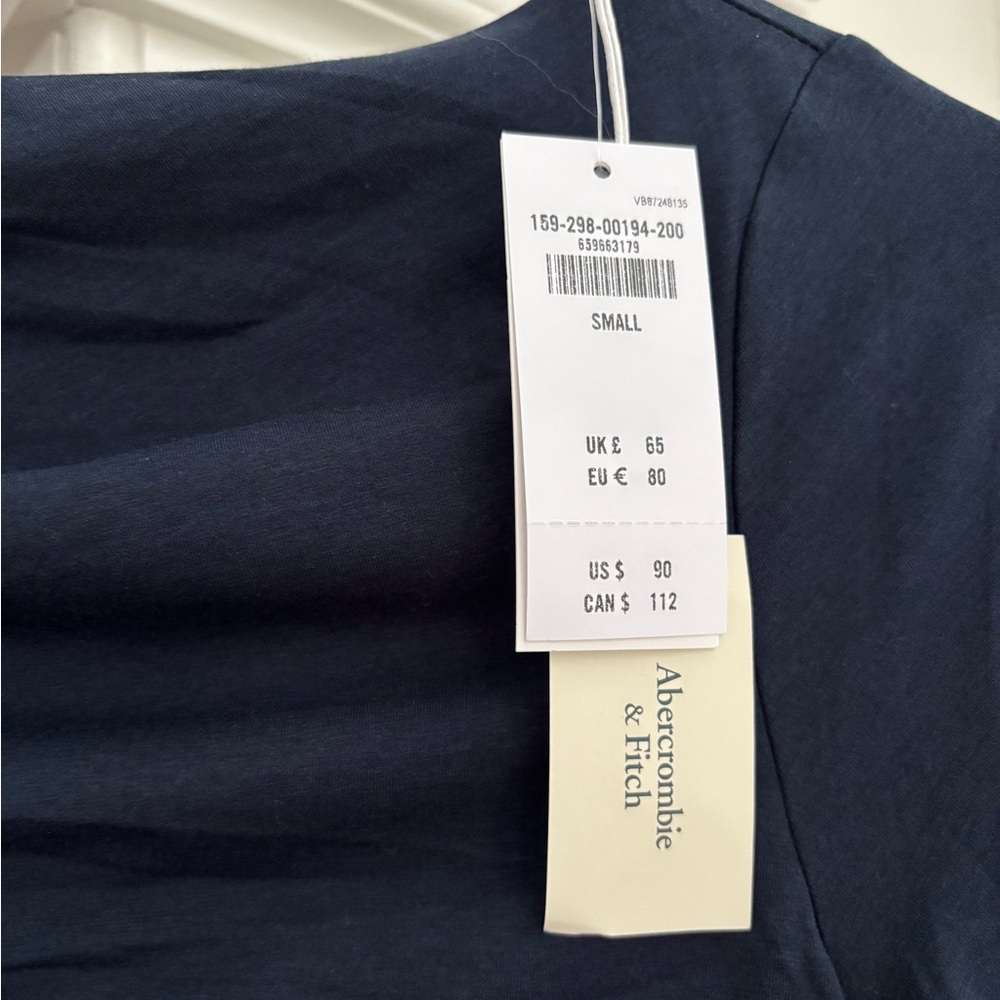 Abercrombie & Fitch Navy Maxi Dress, Size Small never been worn!!